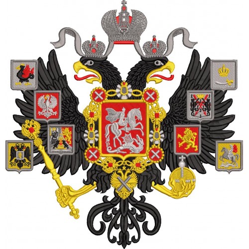 Файл вышивки Герб Российской империи большой