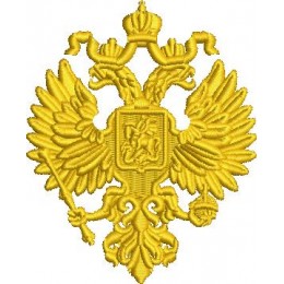 Герб Российской Империи малый один цвет