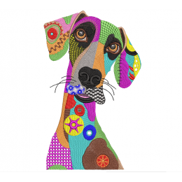 Файл вышивки Quilt dog