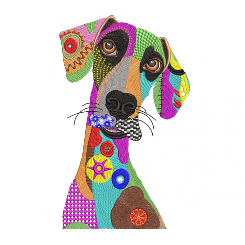 Файл вышивки Quilt dog