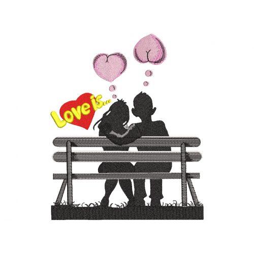 Файл вышивки Love is