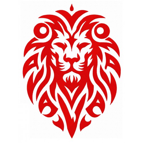 Файл вышивки Лев лого