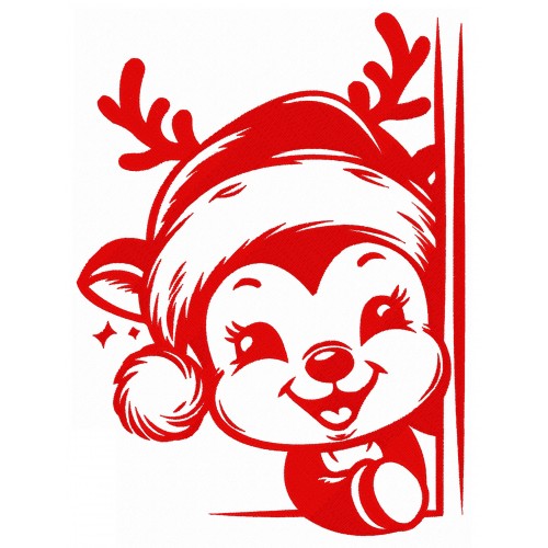 Файл вышивки Оленёнок новогодний