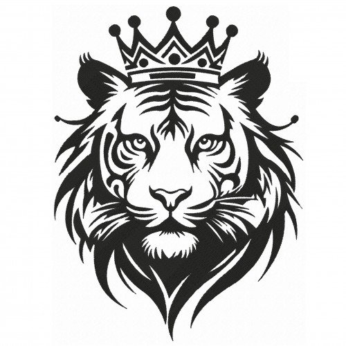 Файл вышивки Лев в короне 2