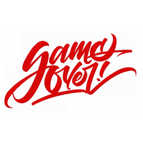 Файл вышивки Надпись "Game over"