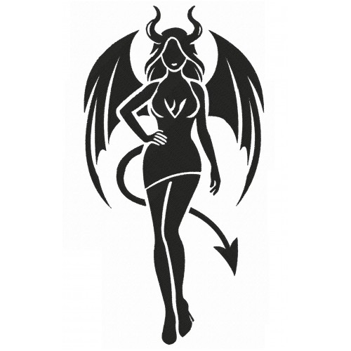 Файл вышивки Девушка демон