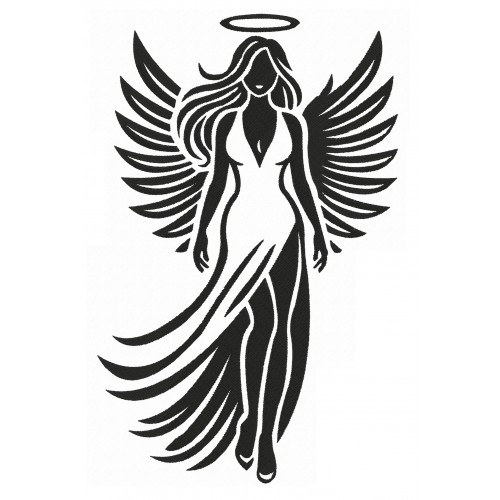 Файл вышивки Девушка ангел