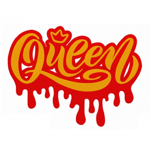 Файл вышивки Текст Queen