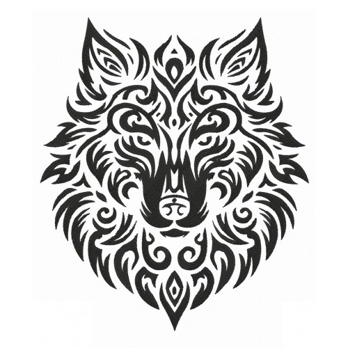 Файл вышивки Волк лого 2