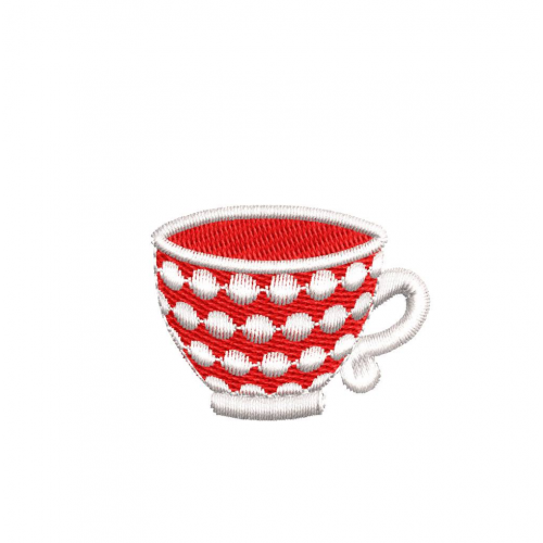 Файл вышивки Чашка в горошек