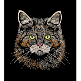 Кот строчкой