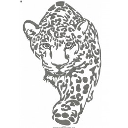 Файл вышивки Леопард одноцветный