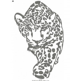 Файл вышивки Леопард одноцветный