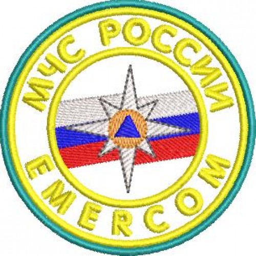 Файл вышивки МЧС России EMERCOM