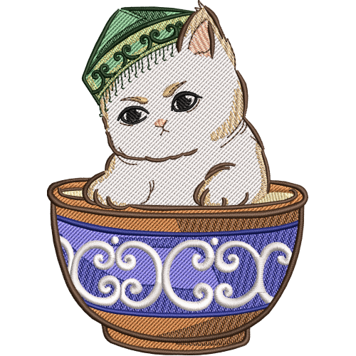 Файл вышивки Кот в кисейке