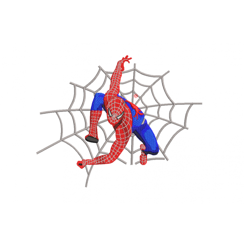 Файл вышивки Человек-паук на паутине