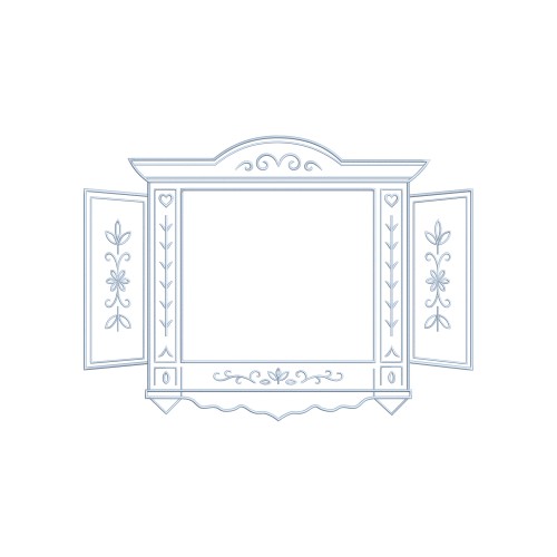 Файл вышивки Орнамент для плейсмата с резным наличником