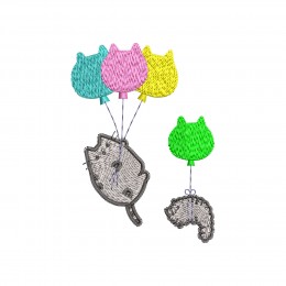 Коты на шариках