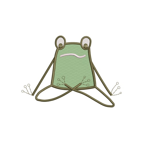 Файл вышивки Лягушонок в позе Лотос