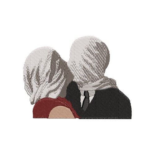 Файл вышивки Влюблённые / Рене Магритт