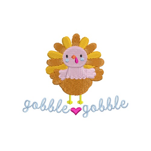 Файл вышивки Индюшка Gobble Gobble