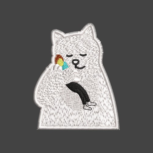 Файл вышивки Обнимающий кот