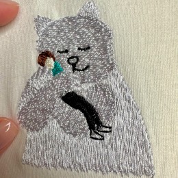 Файл вышивки Обнимающий кот