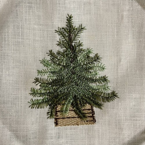 Файл вышивки Ёлочка в горшке