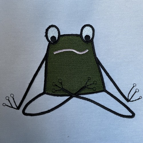 Файл вышивки Лягушонок в позе Лотос