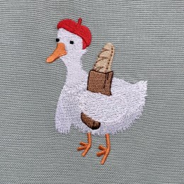 Файл вышивки Гусь с багетом