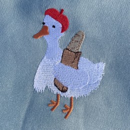 Файл вышивки Гусь с багетом