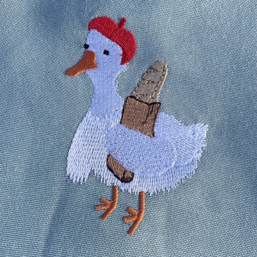 Файл вышивки Гусь с багетом