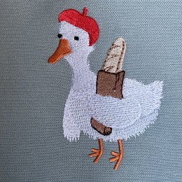 Файл вышивки Гусь с багетом