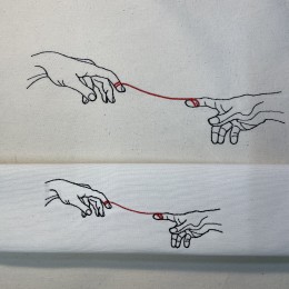 Файл вышивки Сотворение Адама / Микеланджело 