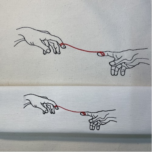 Файл вышивки Сотворение Адама / Микеланджело 