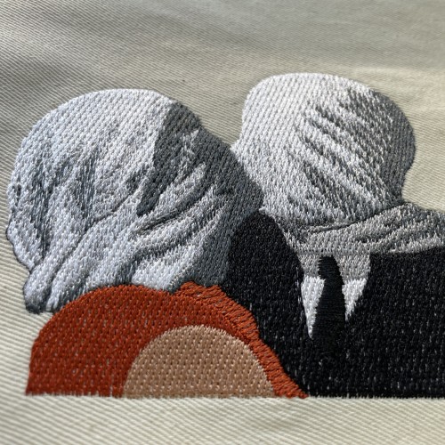 Файл вышивки Влюблённые / Рене Магритт