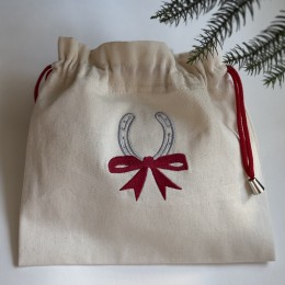 Файл вышивки Подкова с бантиком