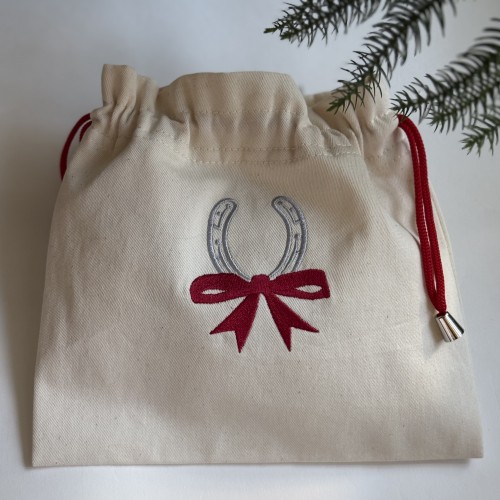 Файл вышивки Подкова с бантиком