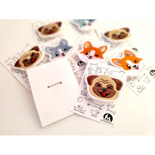 Файл вышивки Милый Мопс