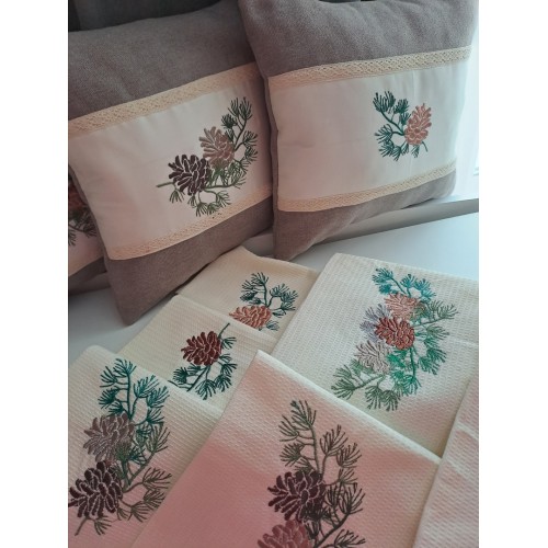 Файл вышивки Набор сосновые шишки 2