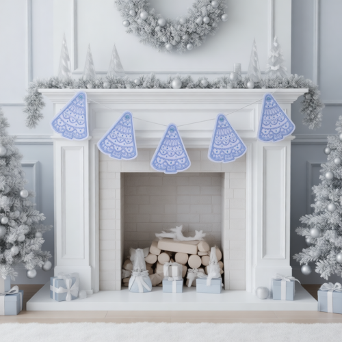 Файл вышивки Пряничная елочка. Проект в пяльцах