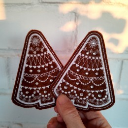 Файл вышивки Пряничная елочка. Проект в пяльцах