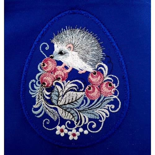 Файл вышивки Пасхальное яйцо, Вологодская хохлома, Ёжик