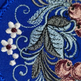 Файл вышивки Пасхальное яйцо Вологодская хохлома "Брусника"