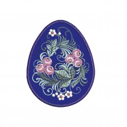 Файл вышивки Пасхальное яйцо Вологодская хохлома "Брусника"