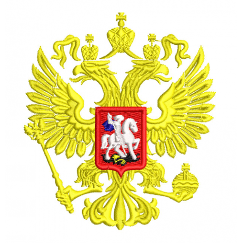 Файл вышивки Герб Российской Федерации 87 х 98 мм