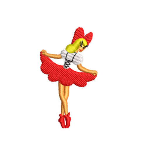 Файл вышивки Дюймовочка маленькая