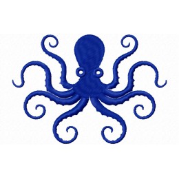 Осьминог синий