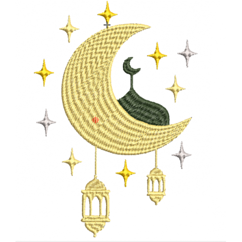 Файл вышивки Мечеть и луна