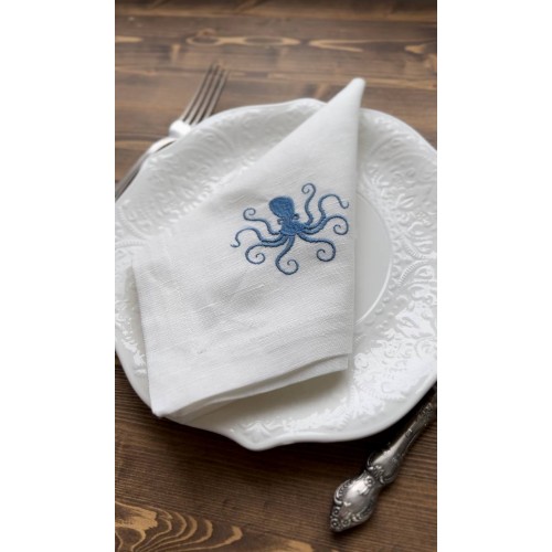 Файл вышивки Осьминог синий